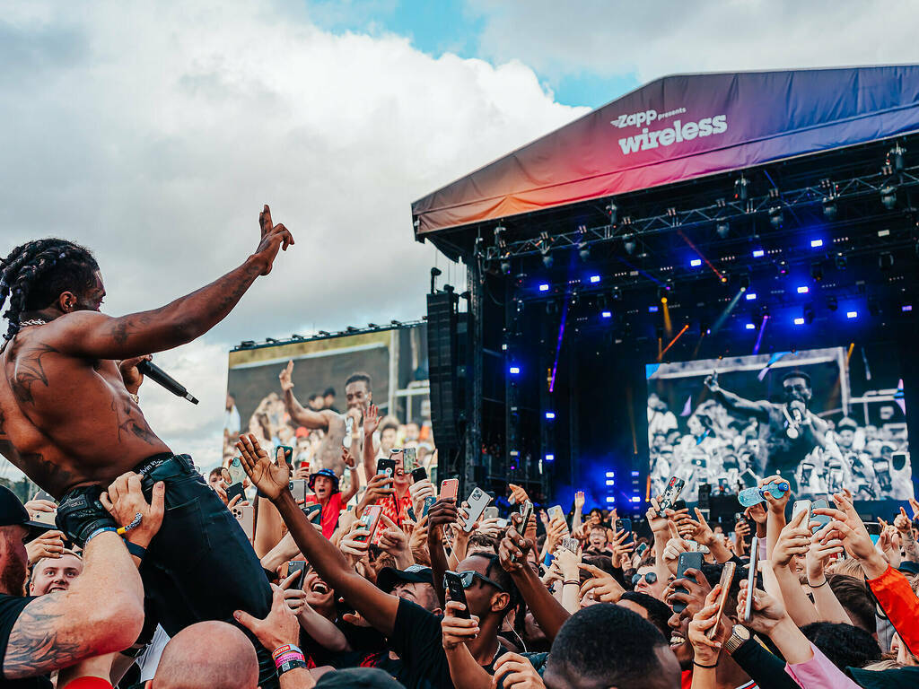 Playboi Carti performs at the Wireless Music Festival, Finsbury