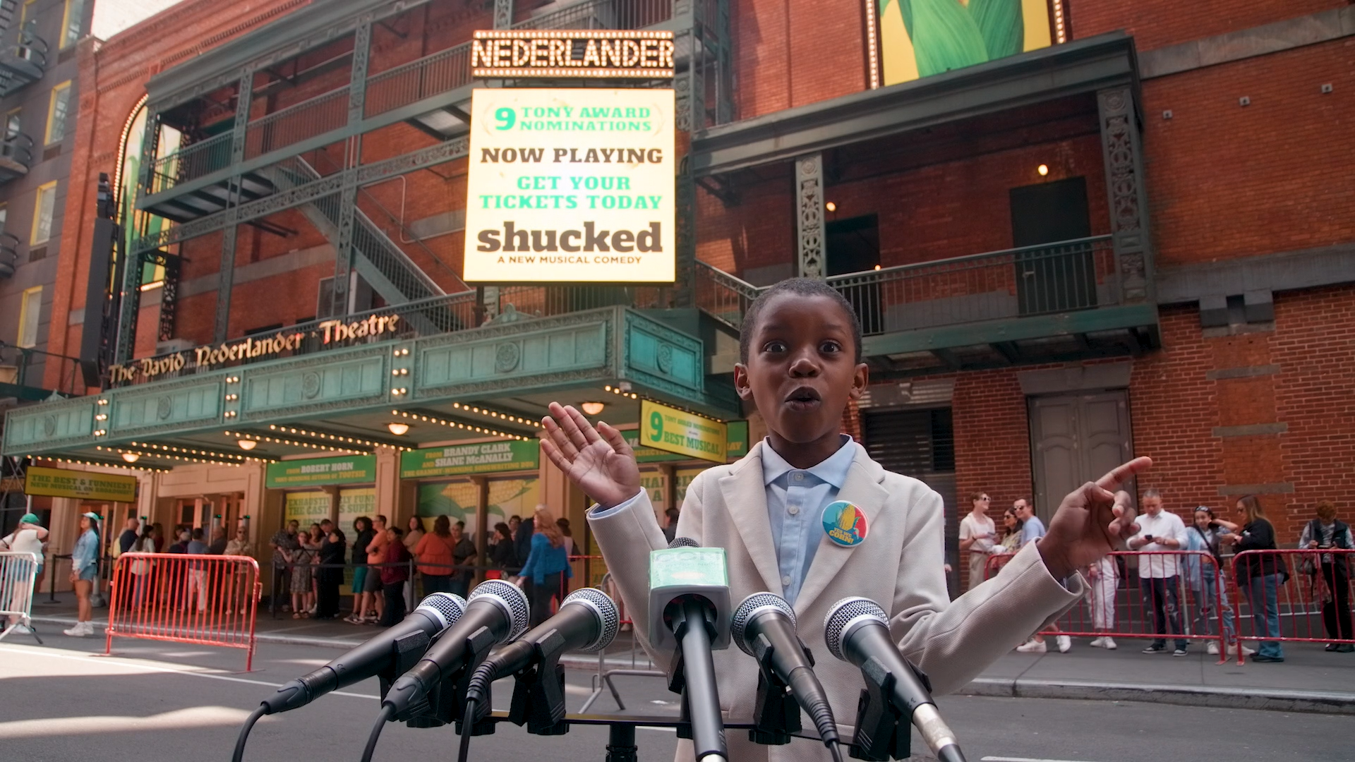 The Corn Kid speaks out in support of ‘Shucked’ ahead of the Tonys