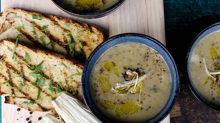 Mushroom chowder.