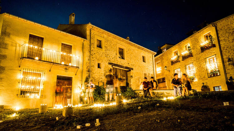 Pedraza durante la mágica Noche de las Velas de verano