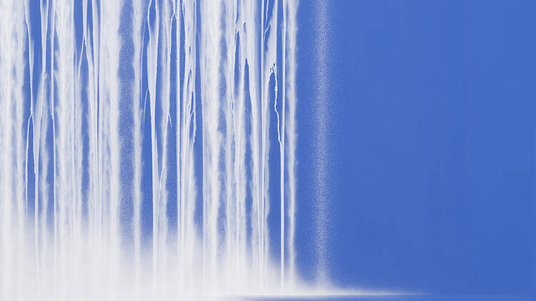 Hiroshi Senju, Waterfall, 2023, Courtesy of the artist and Sundaram Tagore Gallery