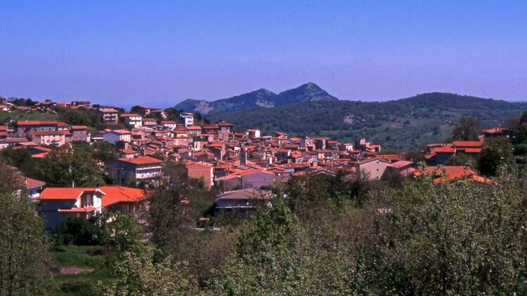 Village of Ollolai in Sardinia 