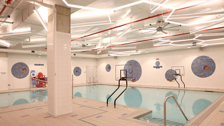 A view of the pool at the Chelsea Piers Brooklyn launch party at Chelsea Piers Field House Brooklyn on June 17, 2023 in Brooklyn, New York. 