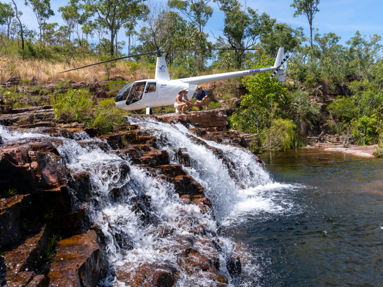 Soar above the national park in a helicopter