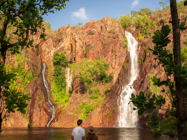 Plunge beneath Wangi Falls