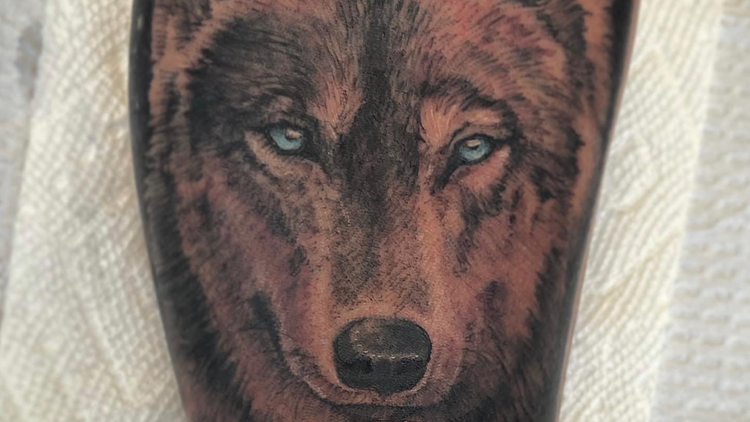 Wolf tattoo  (Victory Tattoo NYC)
