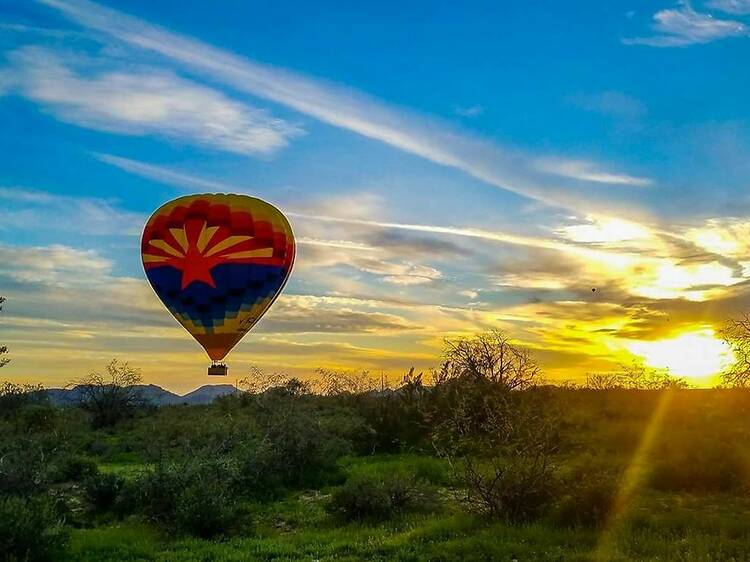 Hot air balloon ride