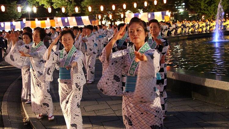 日比谷公園丸の内音頭大盆踊り大会