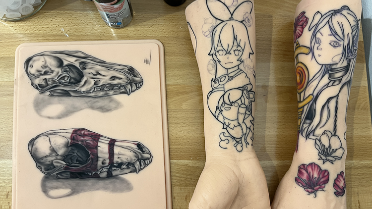Anime tattoos (The Hidden Rose NYC)