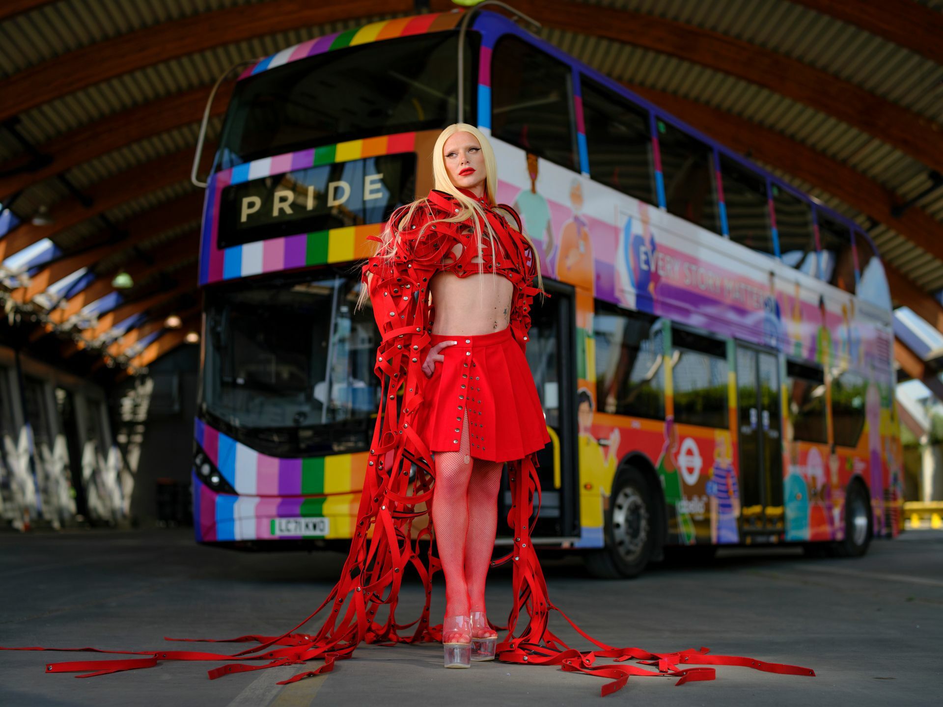 London buses and trains are getting a rainbow-tastic makeover for Pride