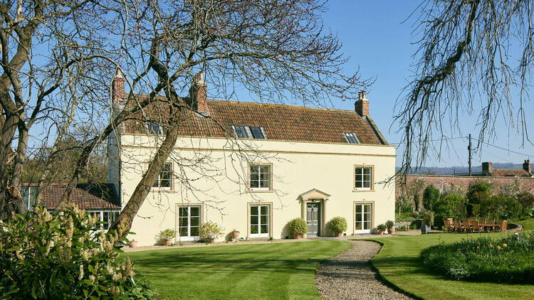 A country home on a sunny day 