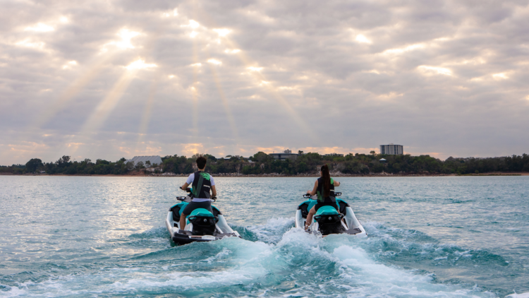 Speed across the high seas with a jet ski