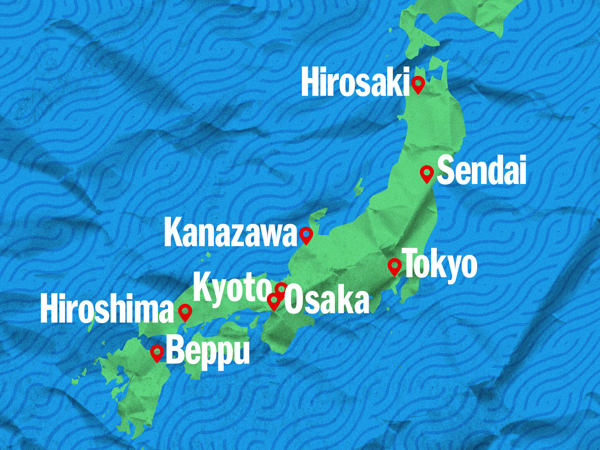 itinerary japan travel map