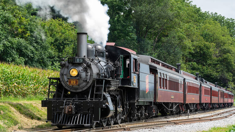 First Class Car on the Strasburg Railroad | Strasburg, PA