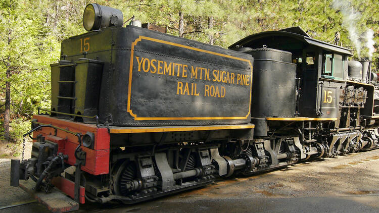 First Class Caboose on the Yosemite Mountain Sugar Pine Railroad | Yosemite, CA