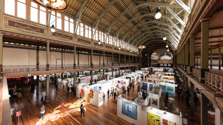 picture of the affordable art fair in the royal exhibition building