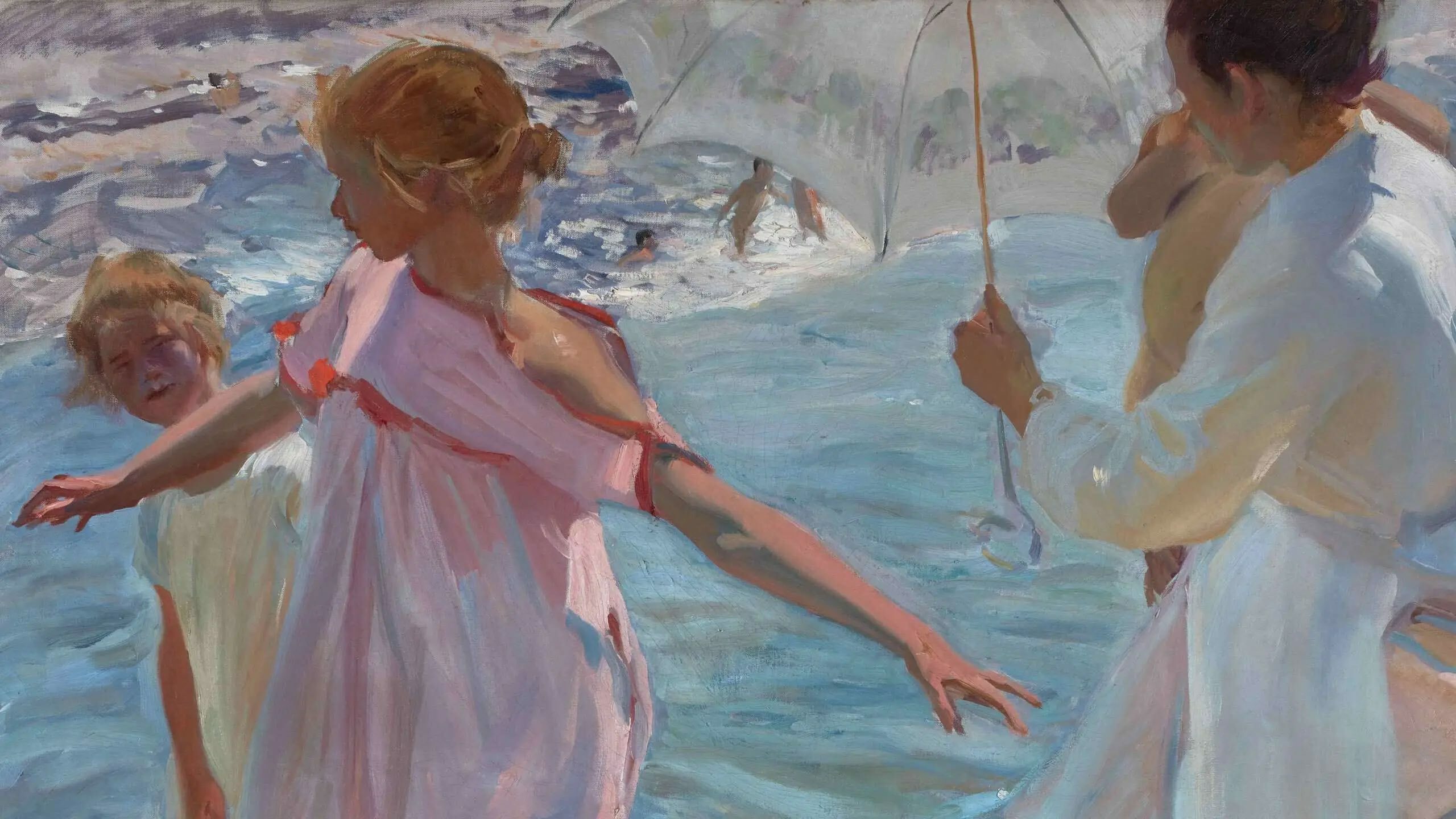 En el mar de Sorolla con Manuel Vicent (Museo Sorolla).