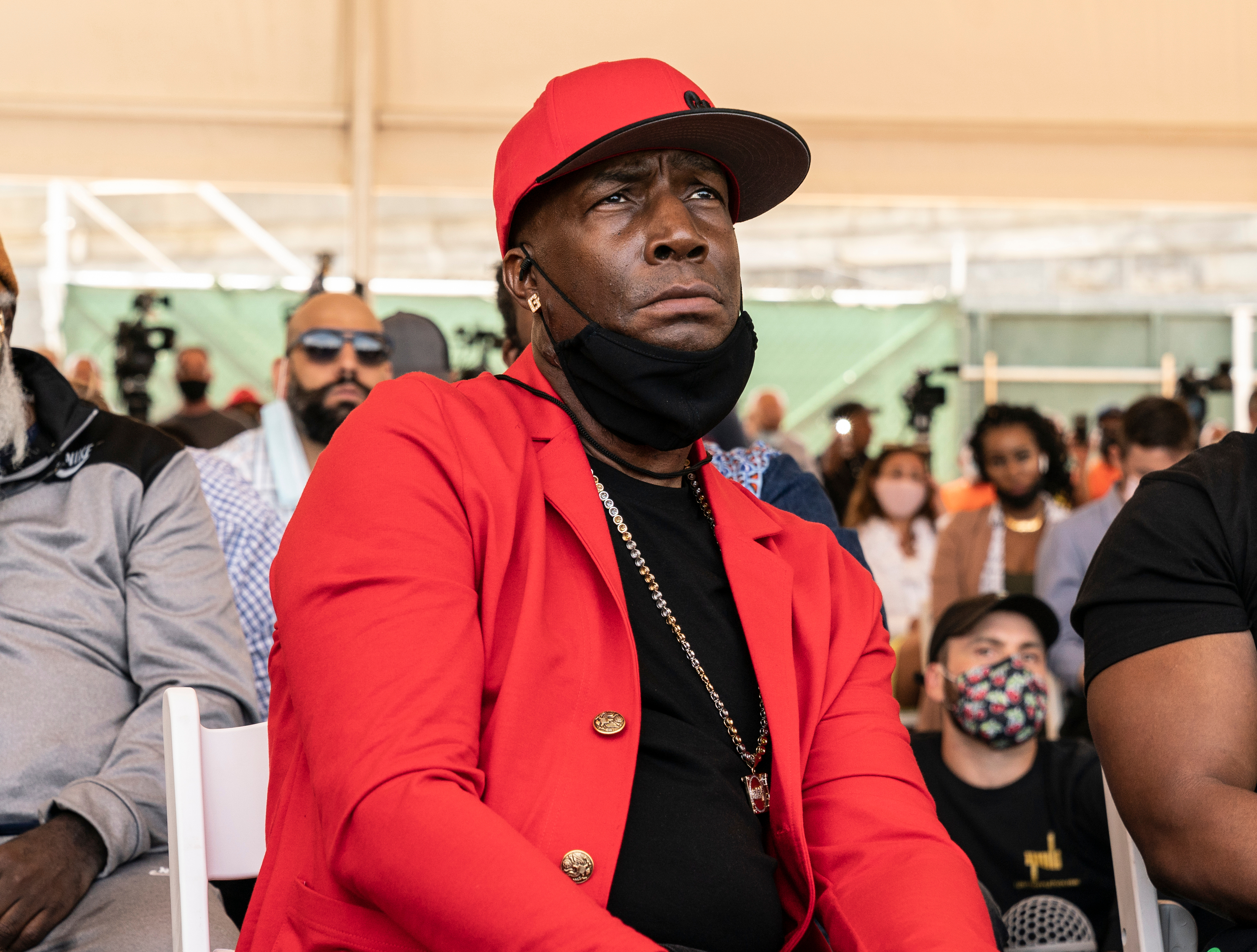 Artist Grandmaster Flash attends The Universal Hip Hop Museum groundbreaking ceremony at Bronx Point