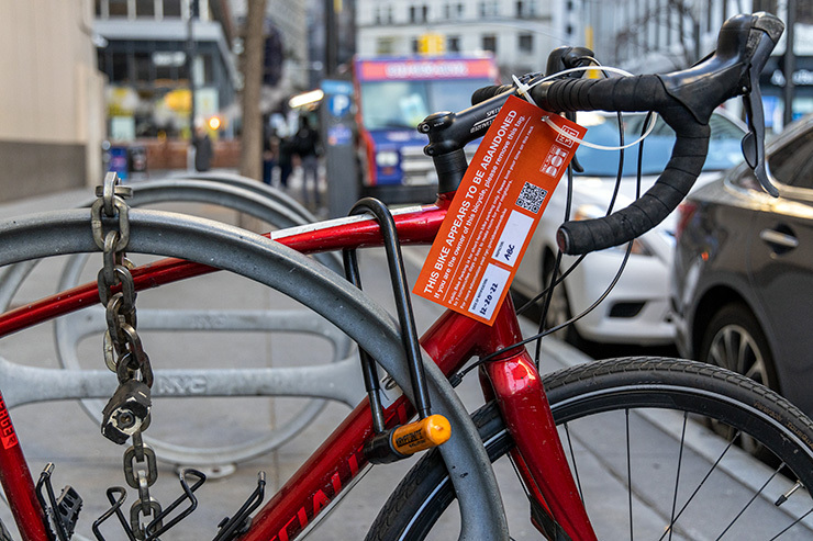 NYC bikes now must be moved weekly to avoid being towed
