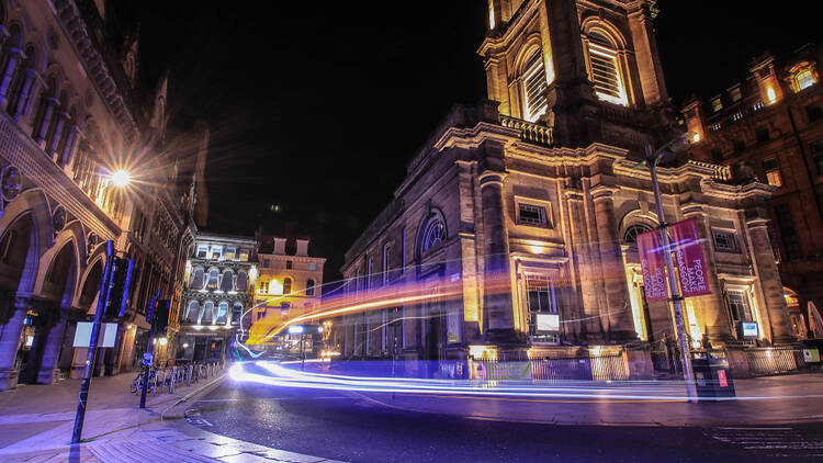 Glasgow at night