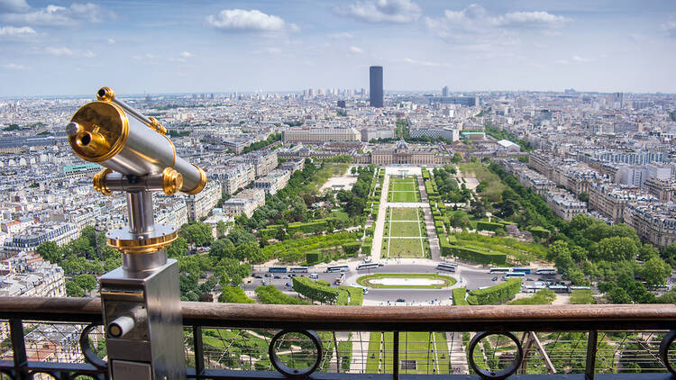View over Paris from the Eiffel Tower