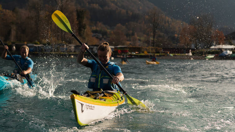 Kayak on Lake Brienz