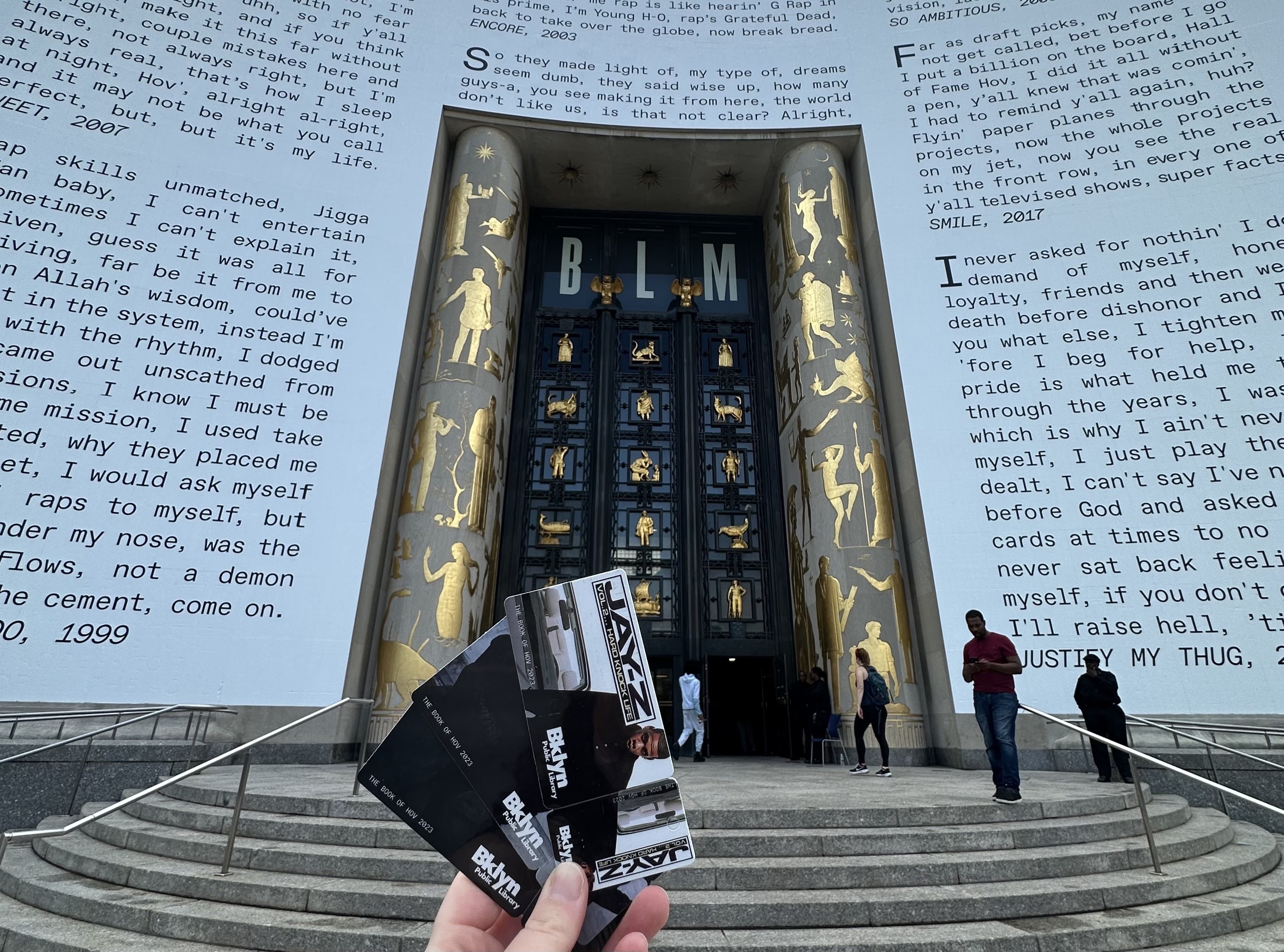 Special edition library cards at Brooklyn Public Library.