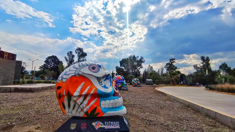 Mexicráneos en el Parque Cuitláhuac