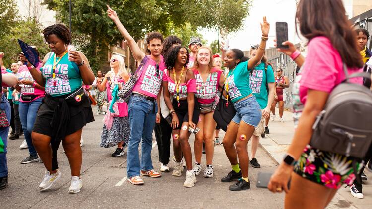 Attendees at Notting Hill Carnival 2022