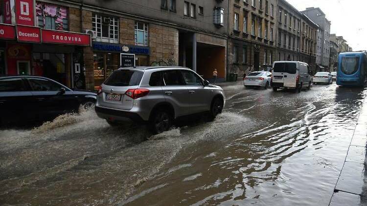 Flash floods in Zagreb