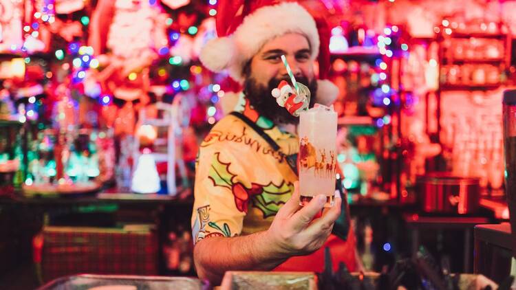 Holiday pop-up bars Miracle and Sippin’ Santa