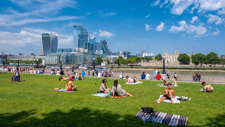 Sunny green in London