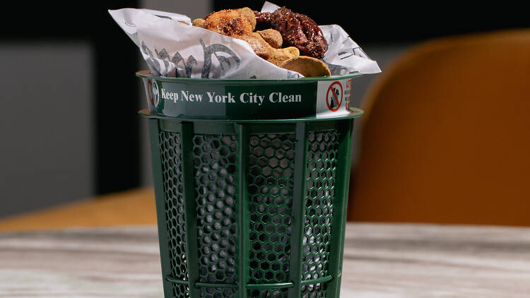 UNTITLED trash can snack bin