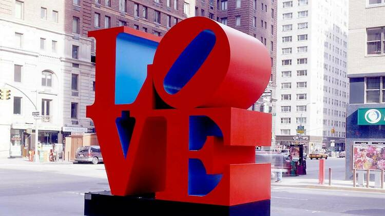 The LOVE sculpture by Robert Indiana