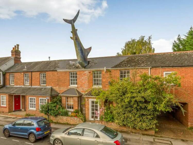 You can stay in this house with a shark in the roof – and it’s just 90 minutes from London