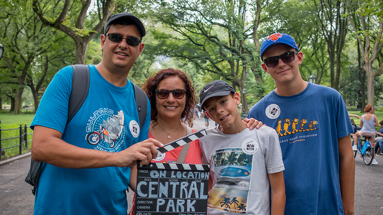 Family in Central Park  (On Location Tours)
