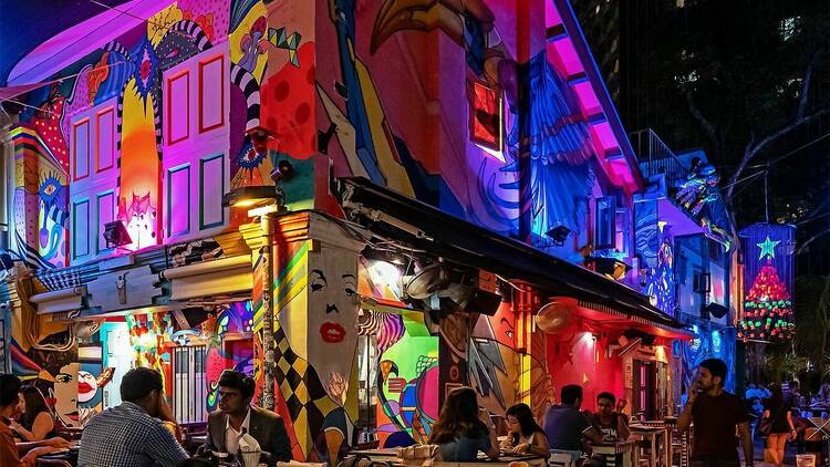 Photograph one of Singapore’s most colourful streets