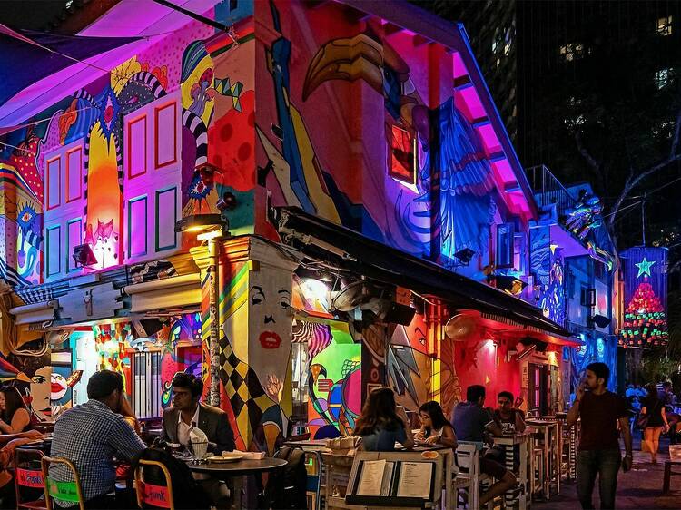 Photograph one of Singapore’s most colourful streets