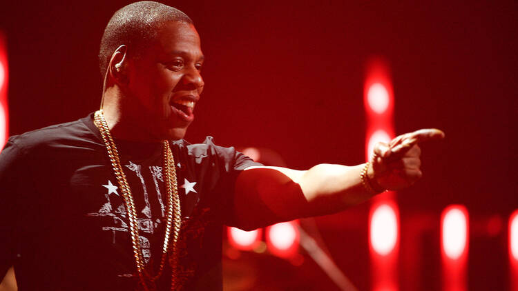 Jay-Z performing in Las Vegas, USA