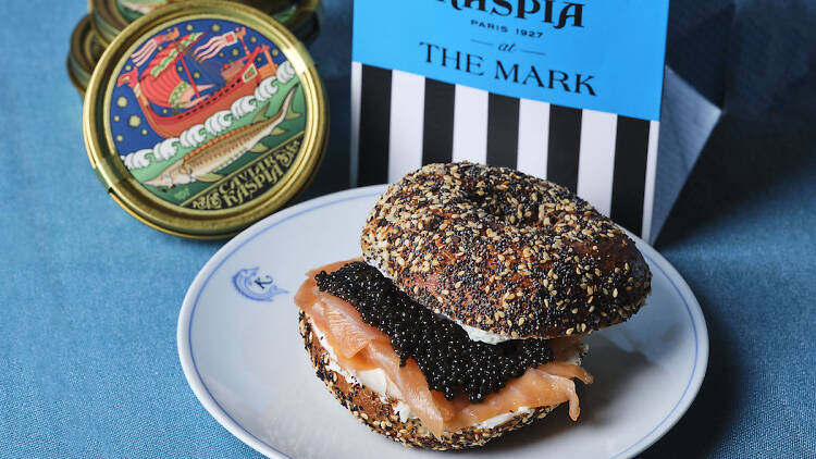 Caviar Kaspia PopUp Bagel collab