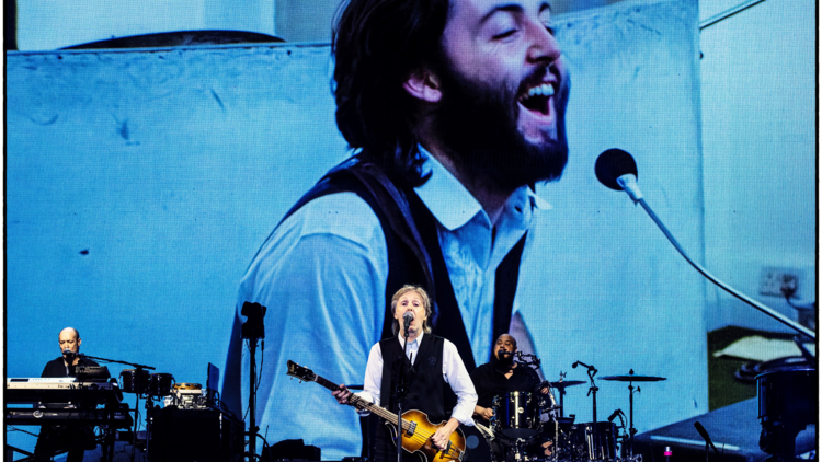 Paul McCartney in concert at Glastonbury