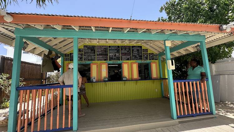 Enjoy lunch on the beach