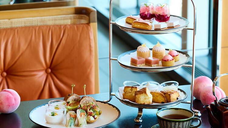 Peach Afternoon Tea at Andaz Tokyo