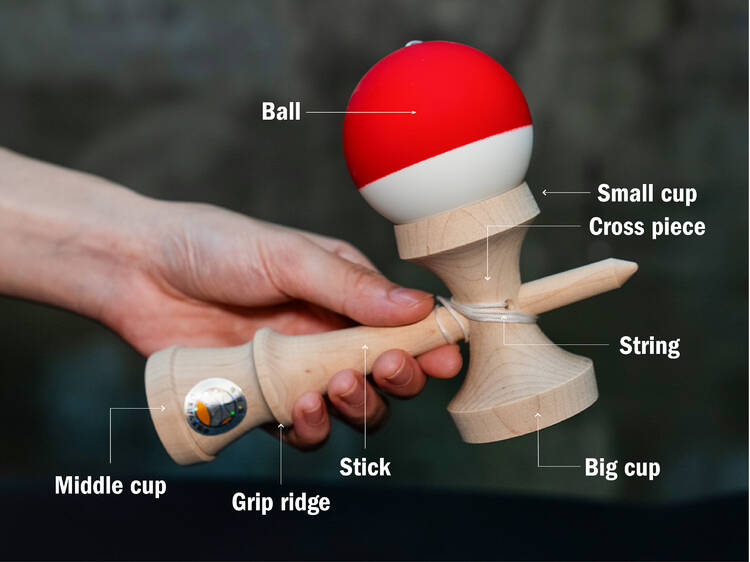 What makes up a kendama