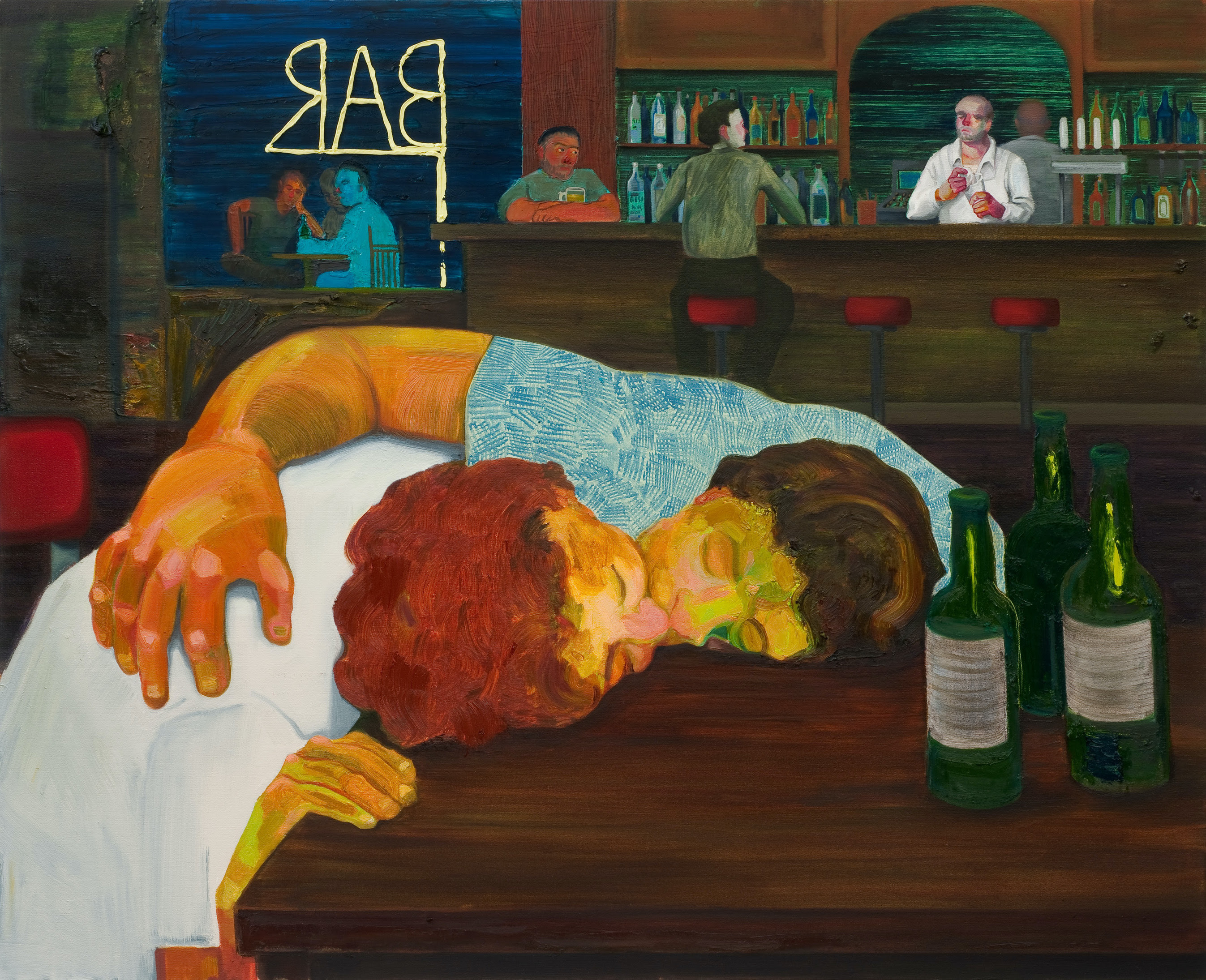 Nicole Eisenman, Sloppy Bar Room Kiss, 2011, Collection of Cathy and Jonathan Miller. Image Courtesy of the artist and Vielmetter Los Angeles, Photo credit: Robert Wedemeyer