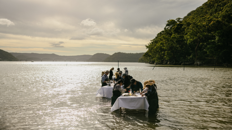 A long lunch hosted on the water 