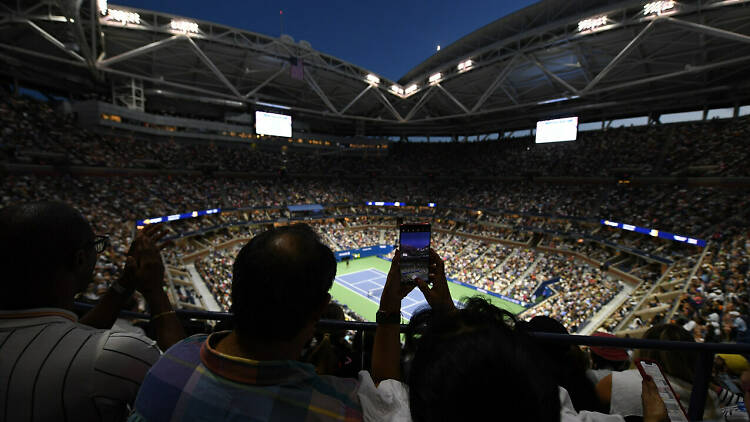 Fans in the stands at the U.S. Open