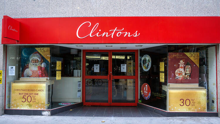 Clintons Cards shop, UK