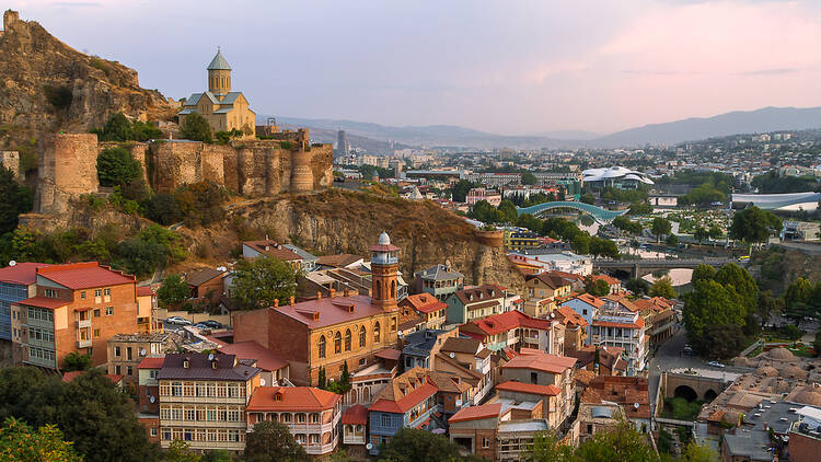 Skyline of Tbilisi, Georgia