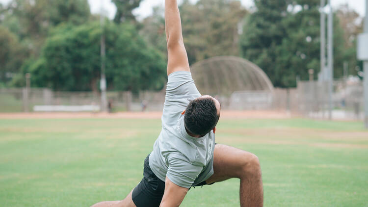 Outdoor pilates and fitness classes